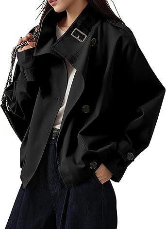 Retro-Trenchcoat mit Kordelb, beige – Bild 9 | LuxeStyle