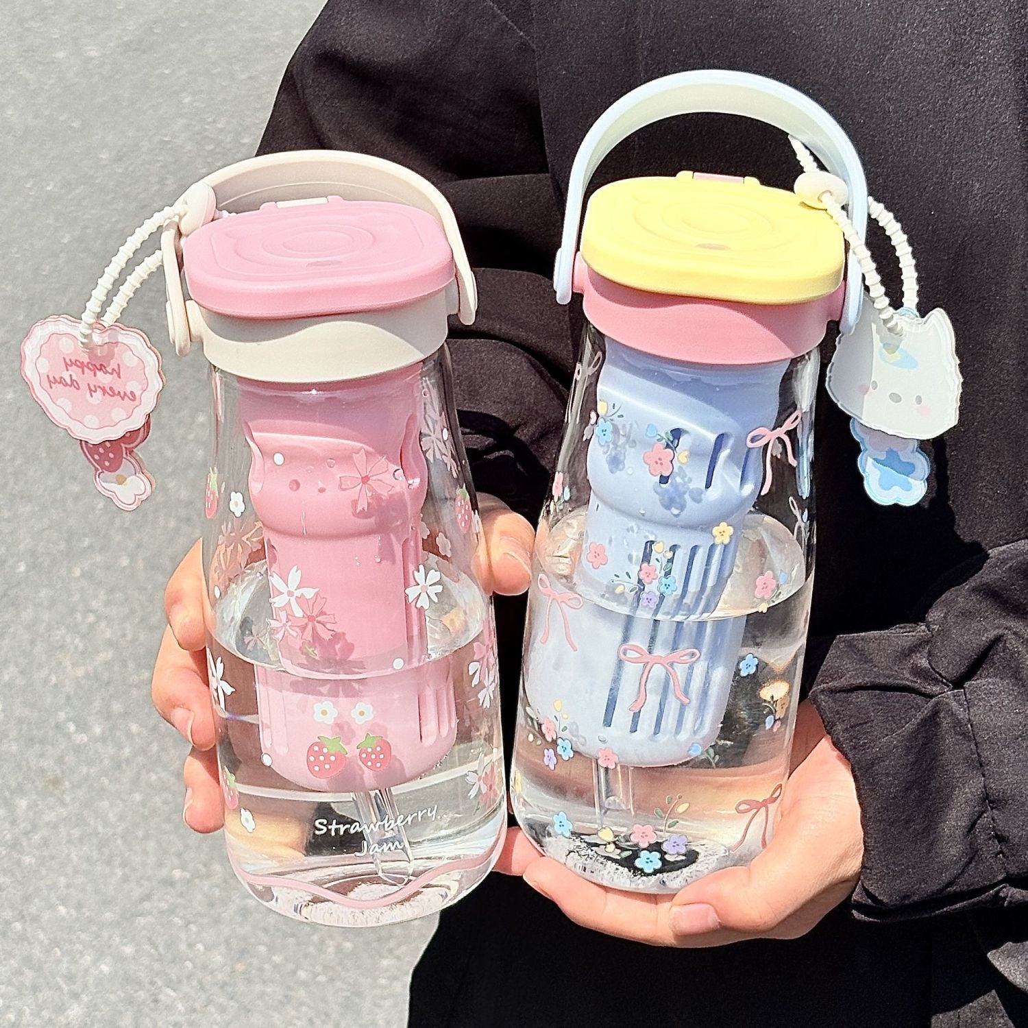 Glasbecher mit Teeinfüser