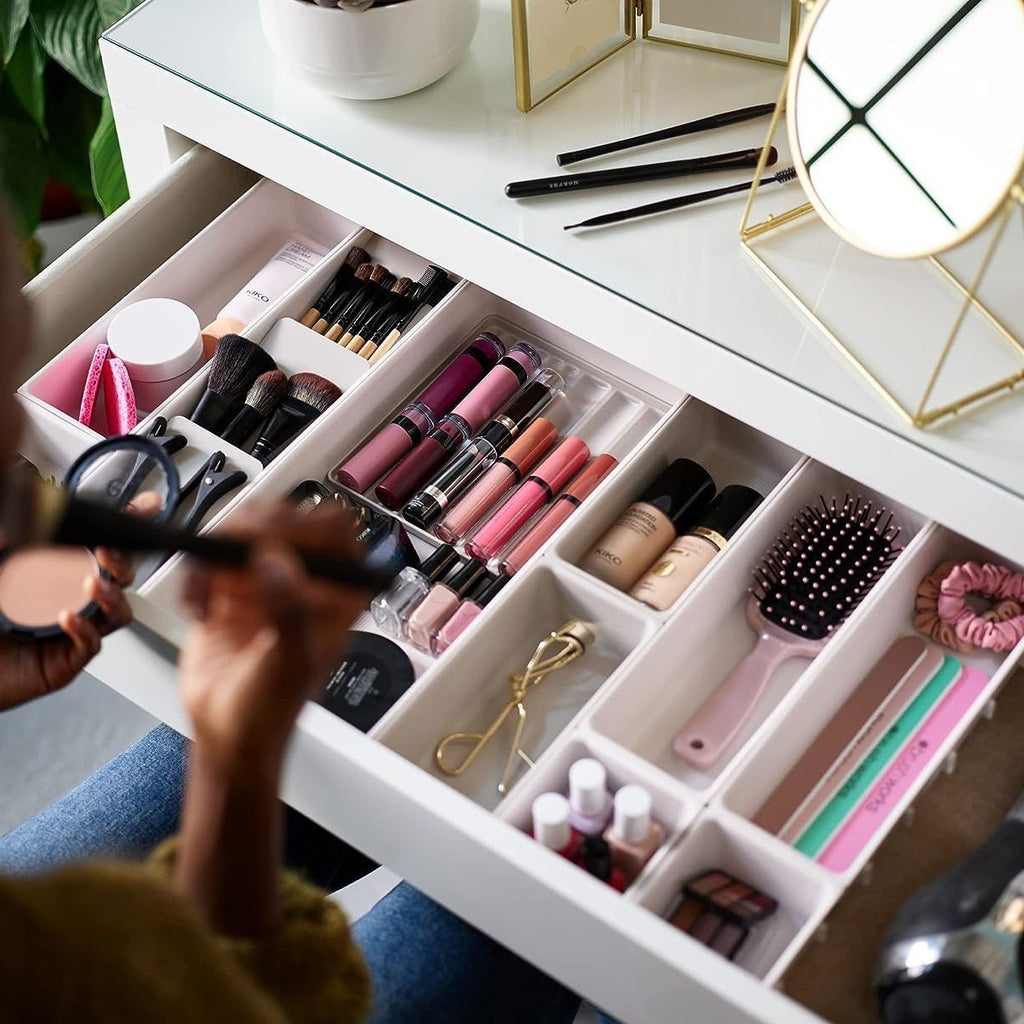 Schubladen-Organizer aus Kunststoff – 6+1 Fächer | LuxeStyle