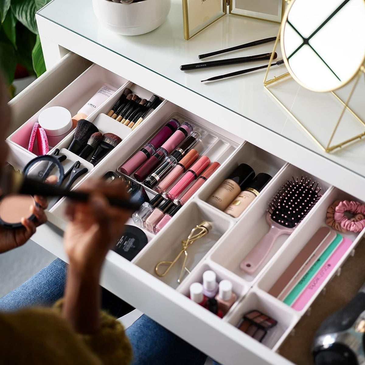 Schubladen-Organizer aus Kunststoff – 6+1 Fächer | LuxeStyle