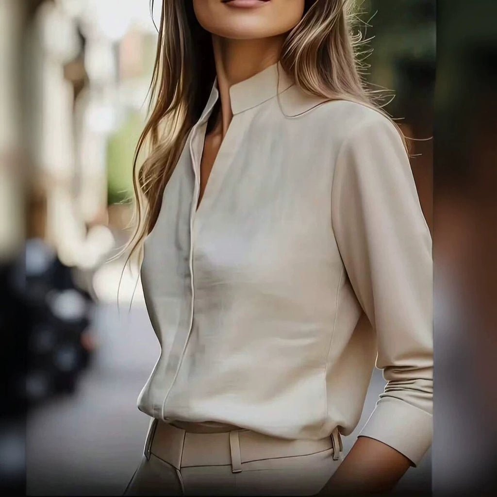 Minimalistisches Langarmshirt für Damen