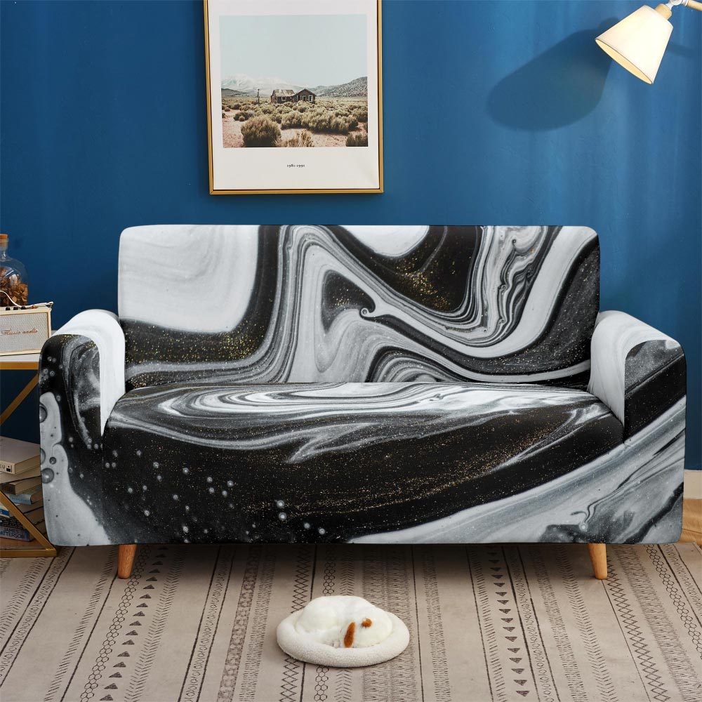 Art Texture Stretch-Sofabezug, rutschfest – Bild 12 | LuxeStyle