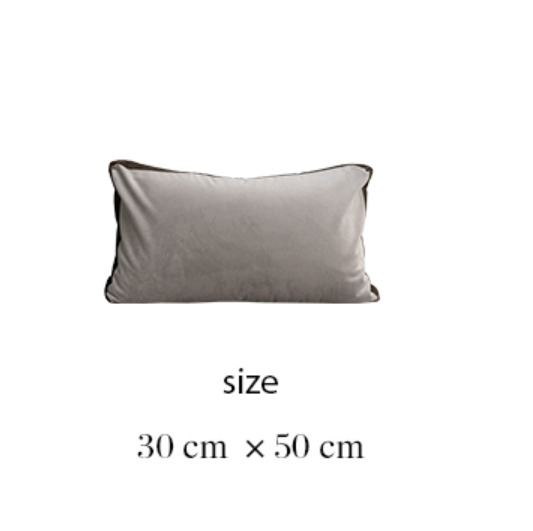 Samt-Kissenbezug Grau – Bild 5 | LuxeStyle