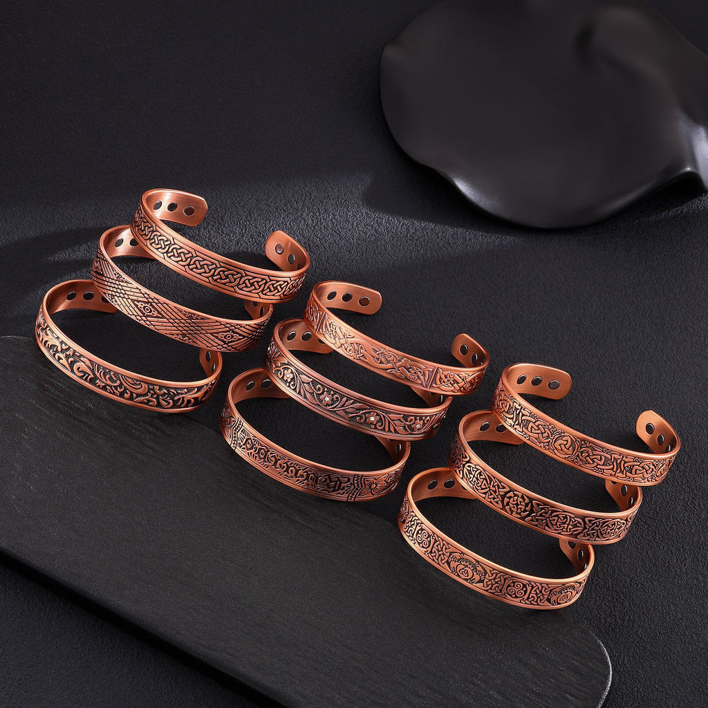 Magnetarmband aus rotem Kupfer – Bild 9 | LuxeStyle