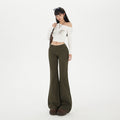 Figurformende Stretchy Jeans mit weitem Bein