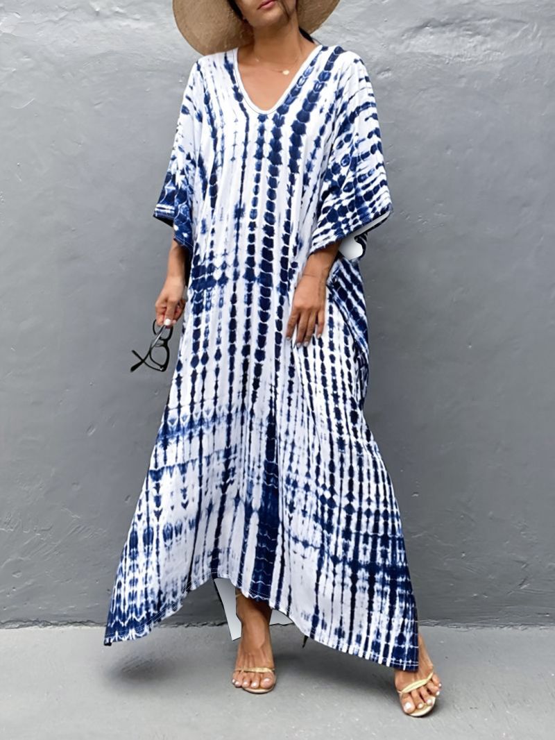 Resortkleid mit Geometermuster