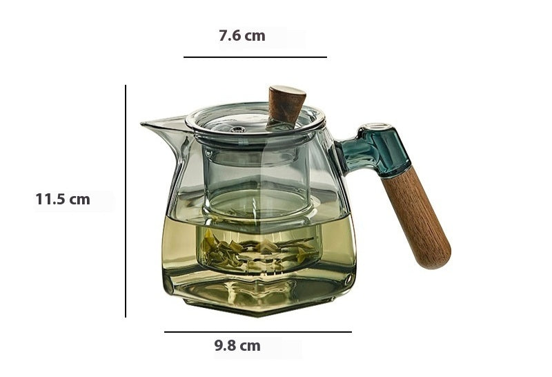 Teekannen-Set aus hitzebeständigem Glas