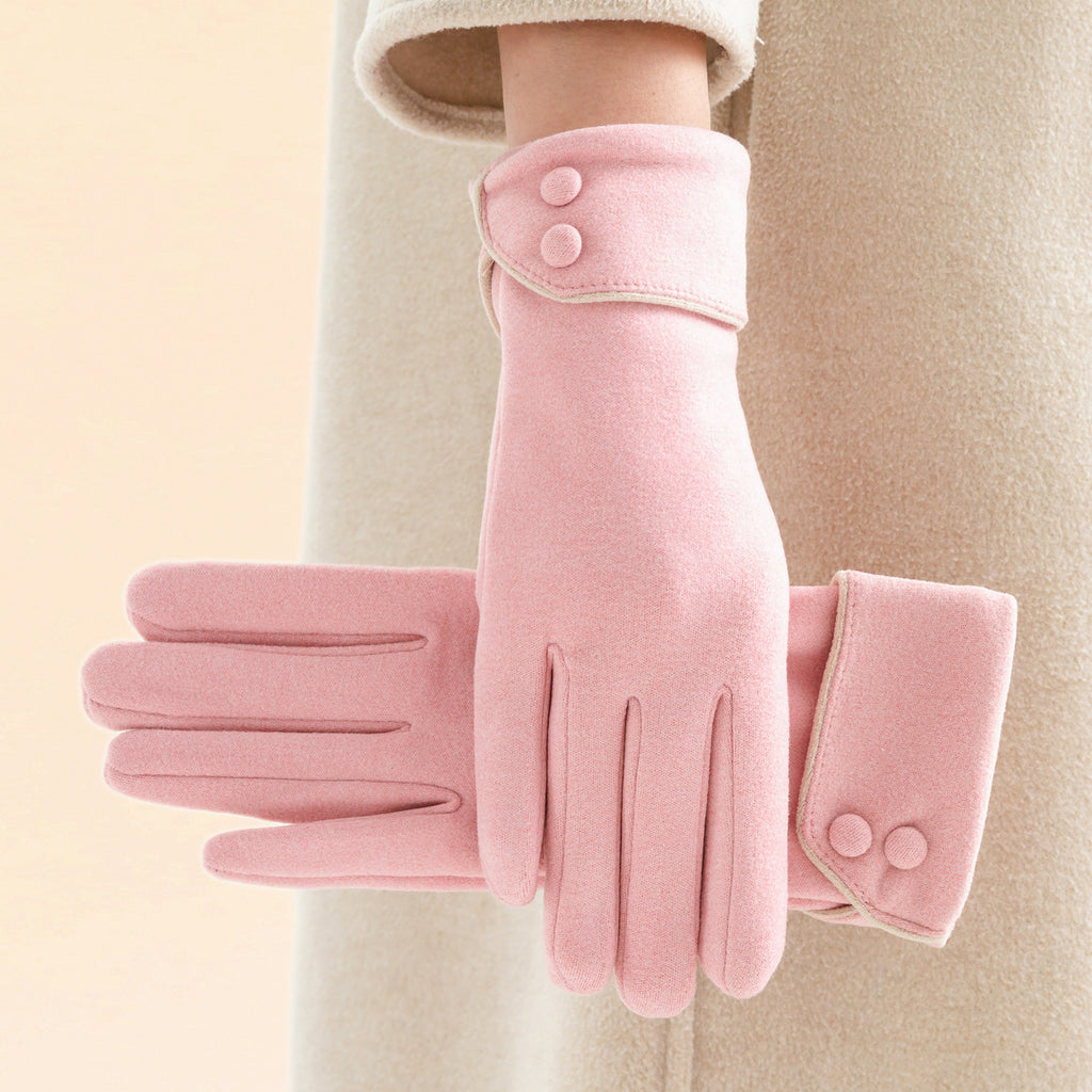 Warme Fleece-gefütterte Handschuhe mit Schleife