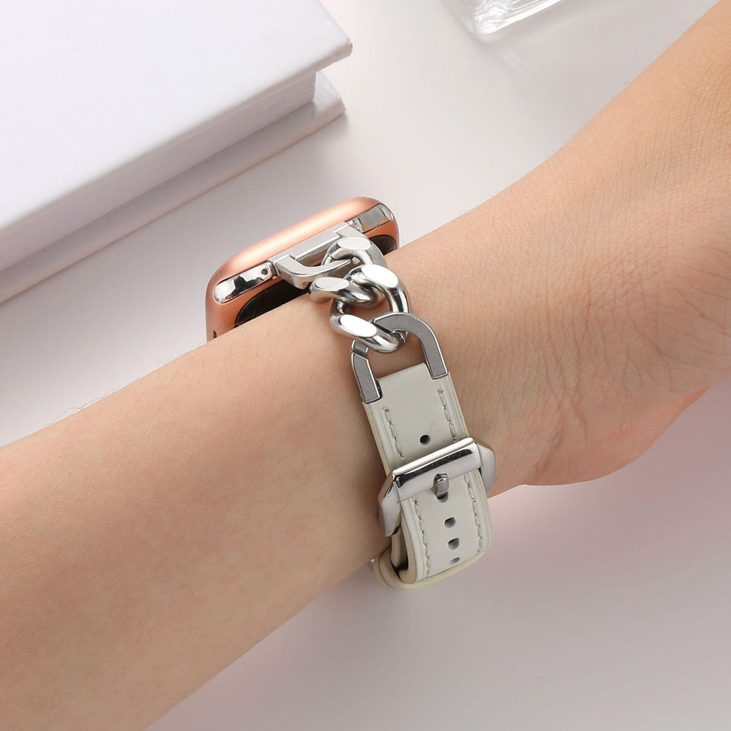 Stahl- und Lederarmband für Smartwatch – Bild 10 | LuxeStyle