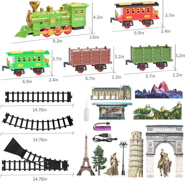 Klassische Eisenbahn mit Licht & Musik