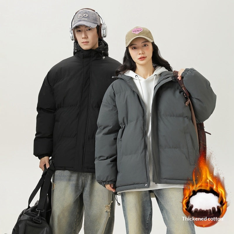 Gefütterte Herrenjacke mit Stehkragen