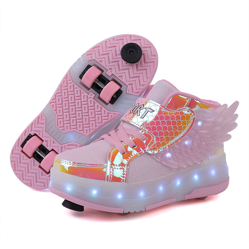LED-Rollschuh mit Flügeln und Doppelrädern – Bild 8 | LuxeStyle