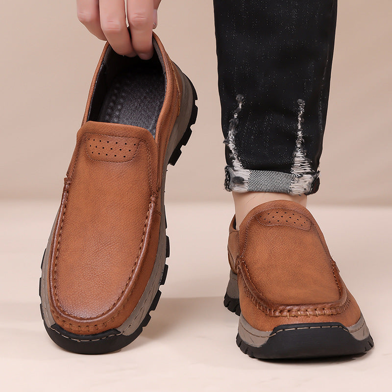 Herren Leder-Slipper