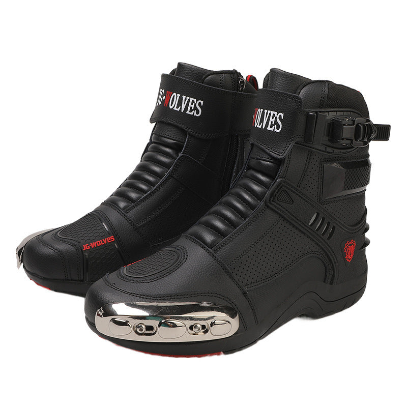 Wasserdichte Motorradstiefel aus Vollnoppenleder – Bild 6 | LuxeStyle