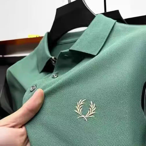 Poloshirt kurzärmlig, Manschettenknopf, Polyester – Bild 6 | LuxeStyle