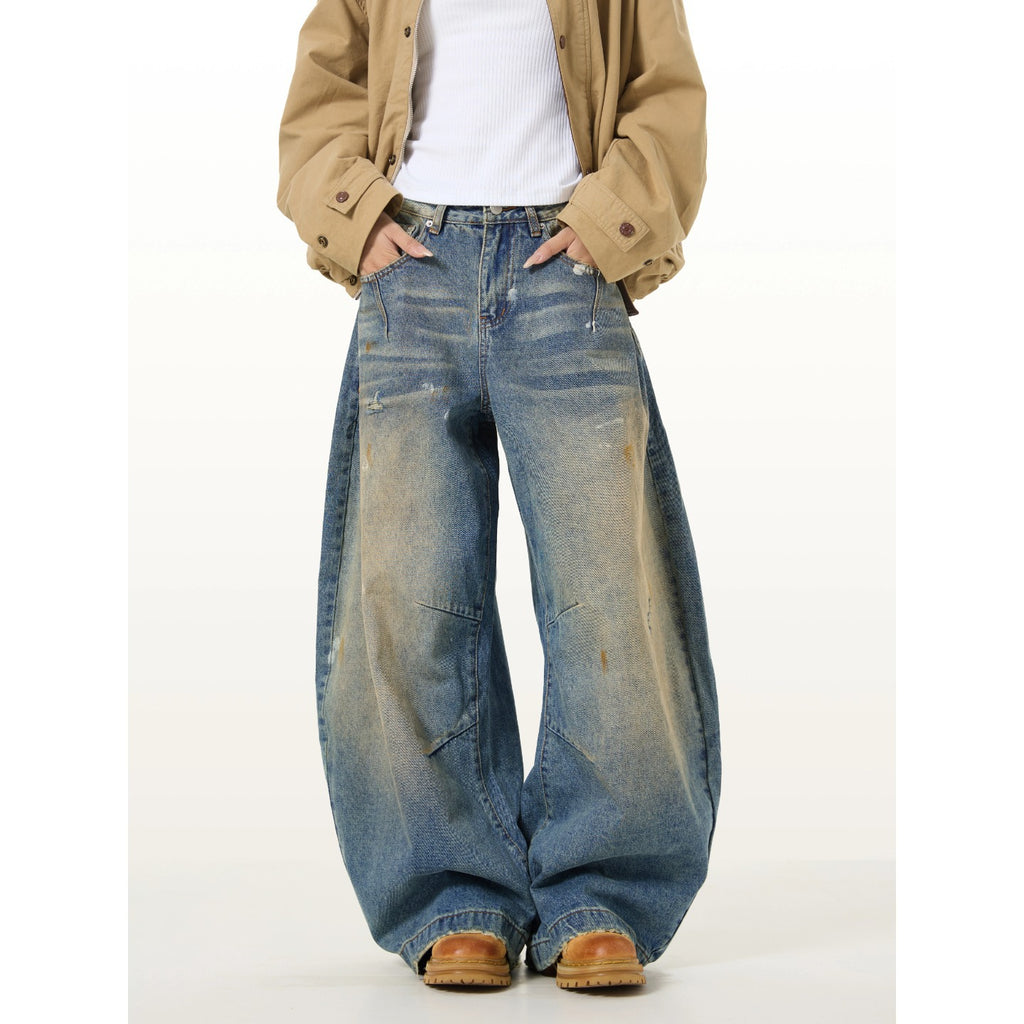 Retro Distressed Scythe Jeans für Herren