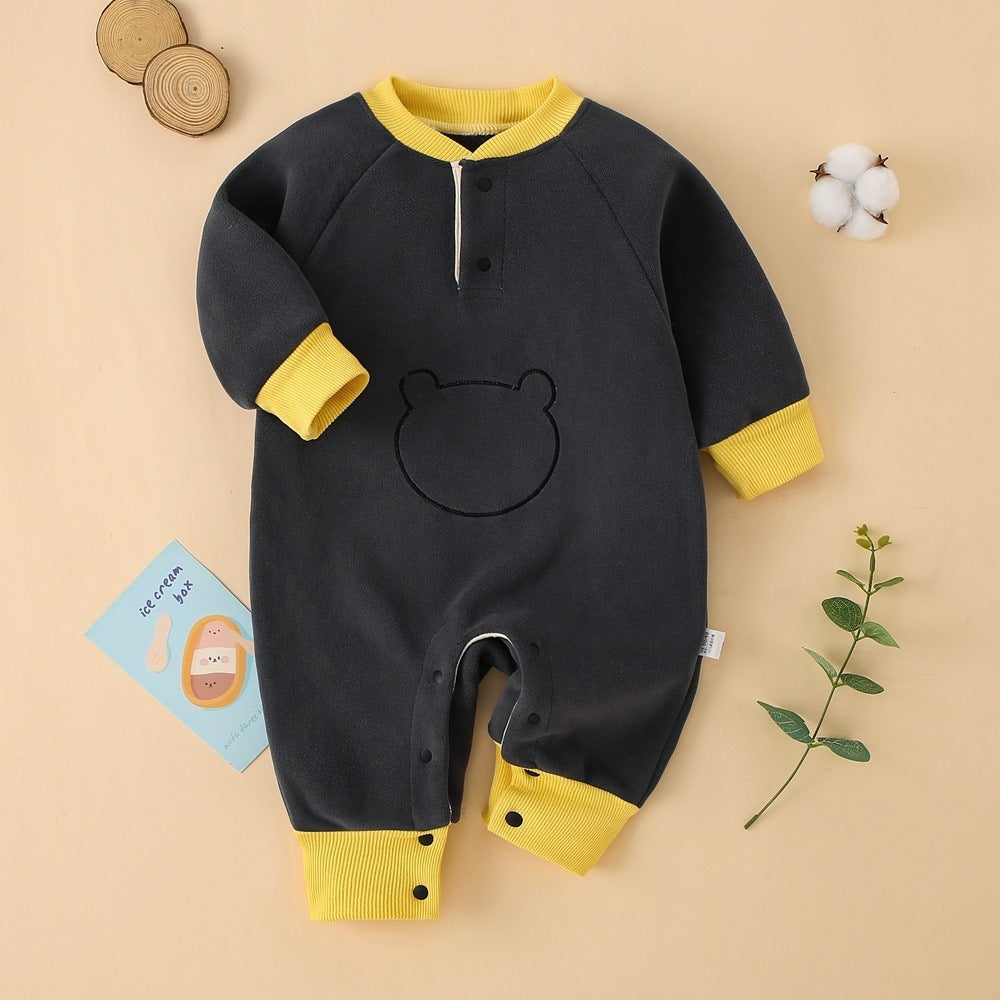Baby-Olympia-Fleece-Romper, warm & dick – Bild 6 | LuxeStyle