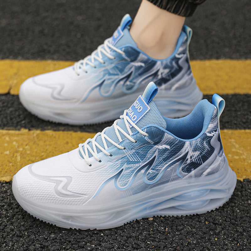 Sneaker mit mittlerer Plateausohle und Mesh-Obermaterial – Bild 8 | LuxeStyle