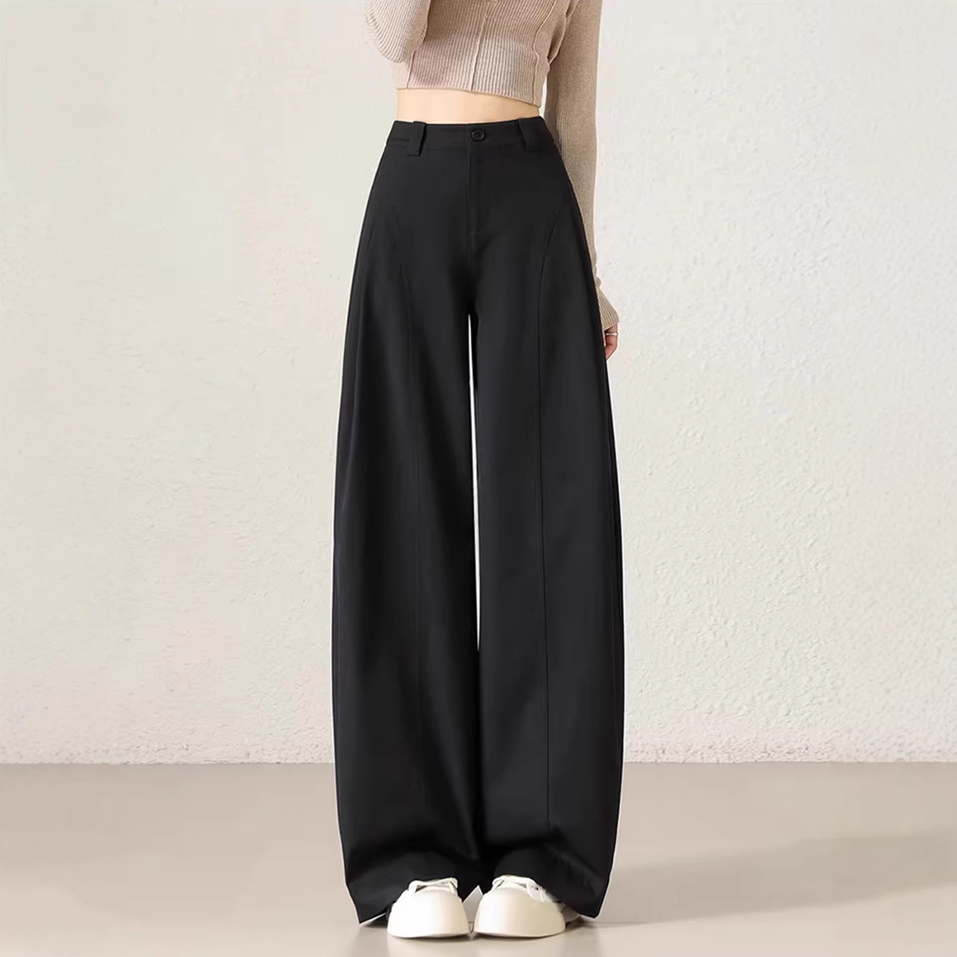 Weite Damenhosen mit Stretch