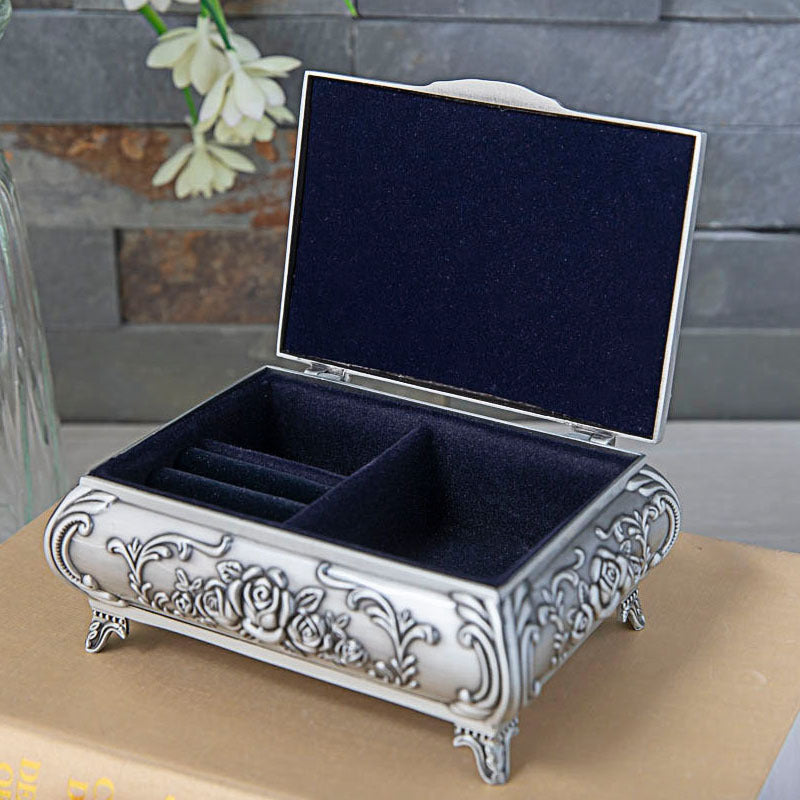 Retro Schmuckbox aus Metall mit Schloss – Bild 5 | LuxeStyle