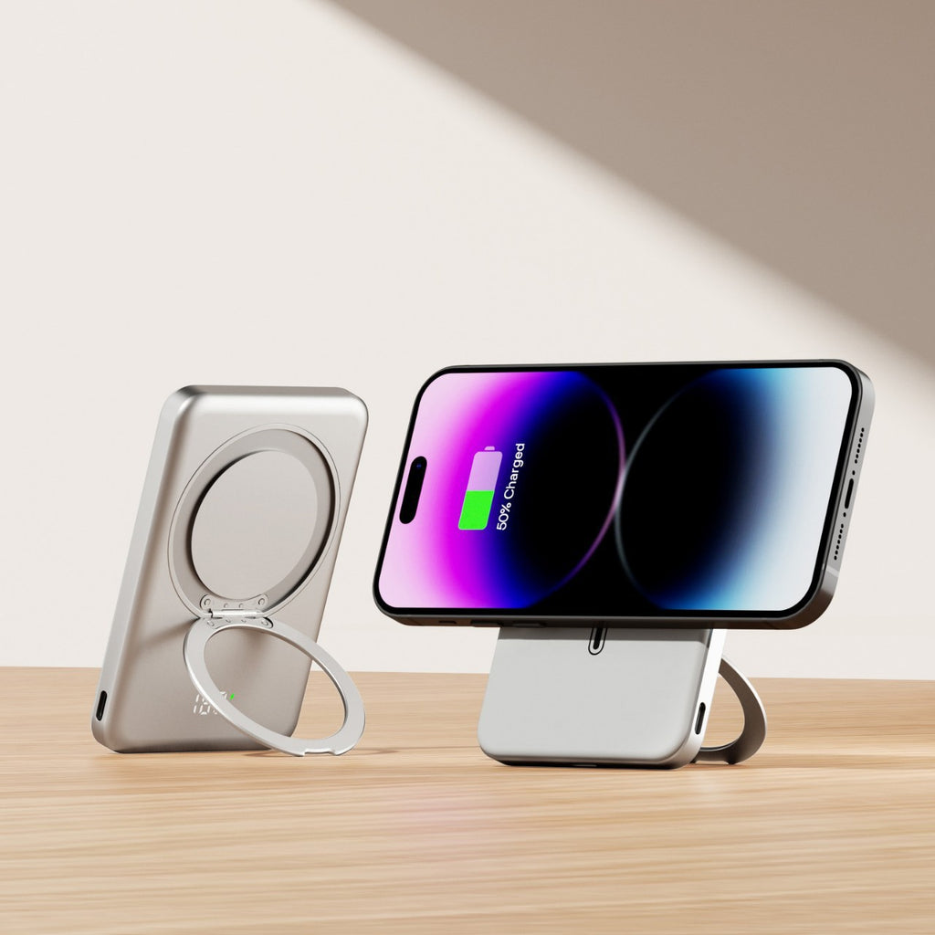 Magnetische Powerbank mit drehbarer Halterung