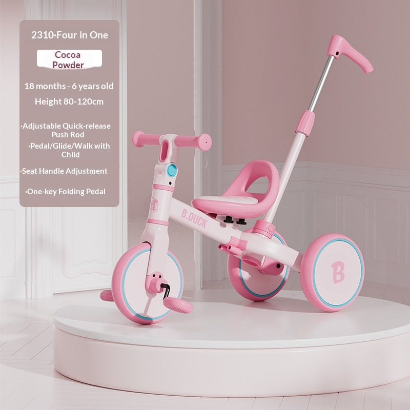 Gelbe Ente Multifunktionales Kinder-Dreirad