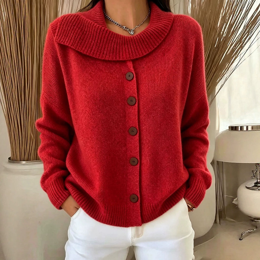 Strick-Cardigan mit Knöpfen