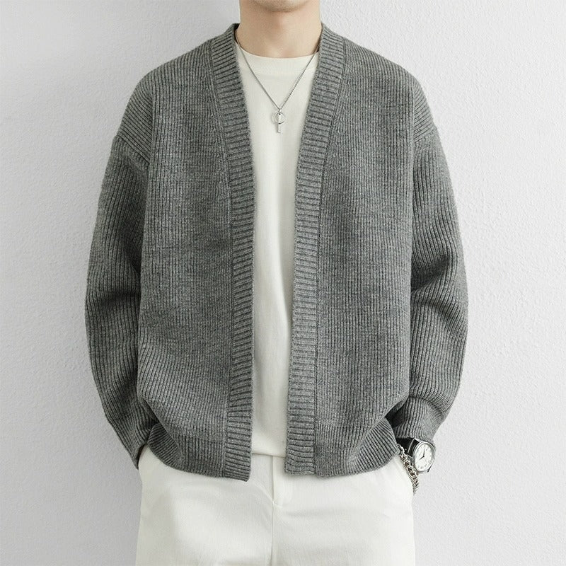Retro-Style Weit Geschnitten Casual Chic Cardigan