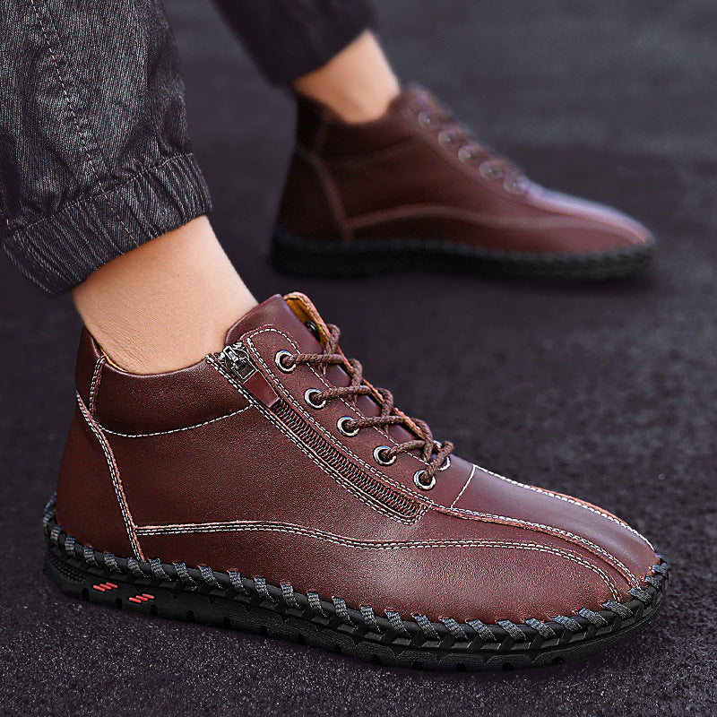 Mid-Top Casual-Schuhe mit Reissverschluss – Bild 2 | LuxeStyle
