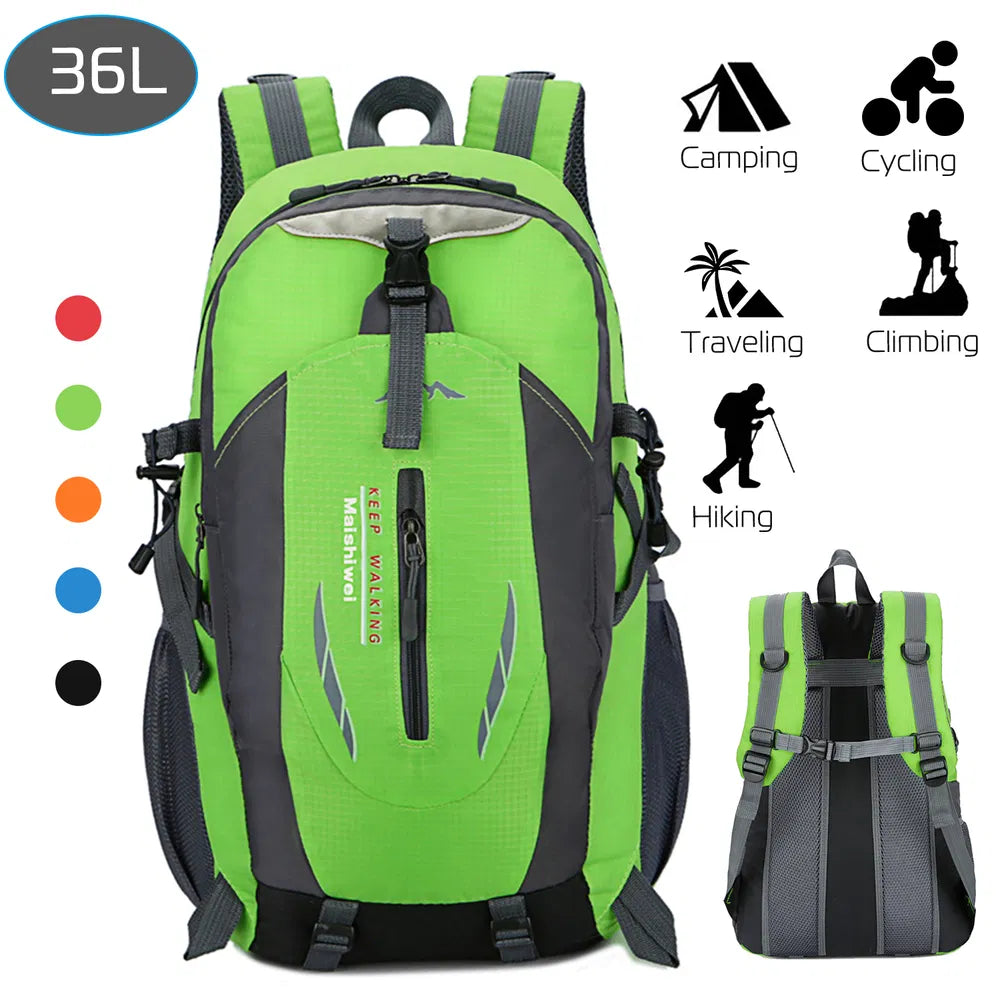 36L Outdoor-Rucksack – wasserdicht für Hiking, Reisen & Camping