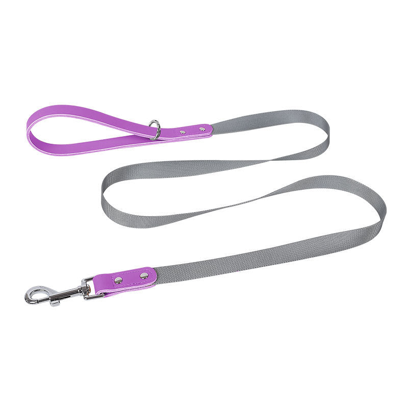 Hundegeschirr aus Leder mit Nylonleine – Bild 12 | LuxeStyle