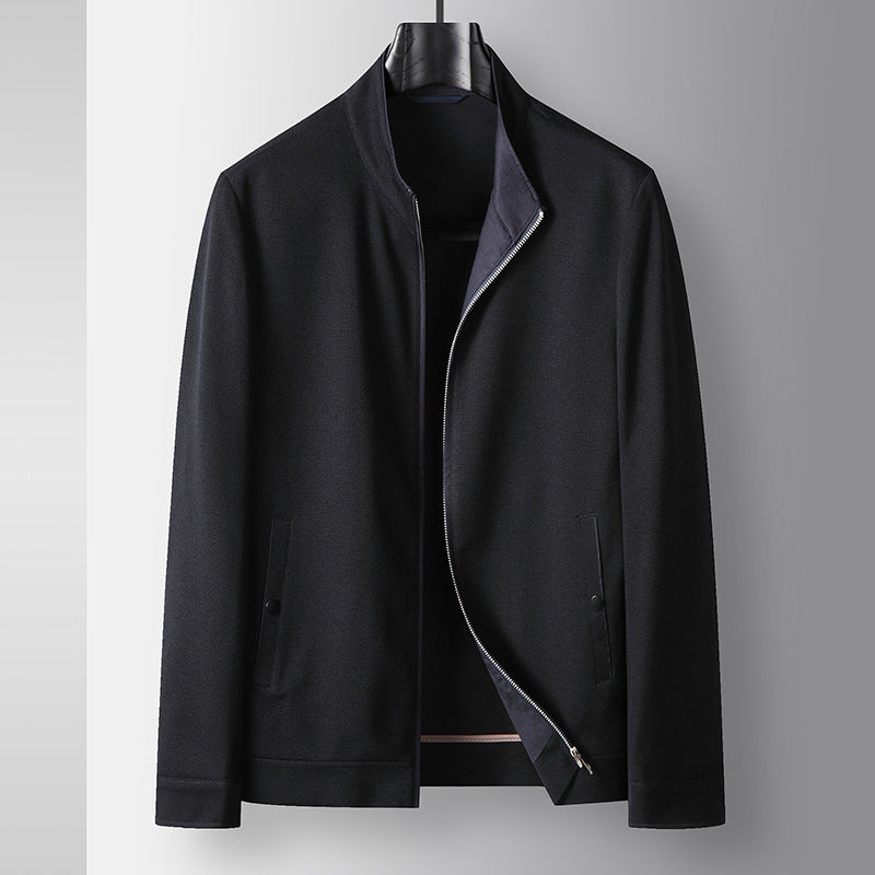 Herren-Jacke mit Stehkragen & Reißverschluss