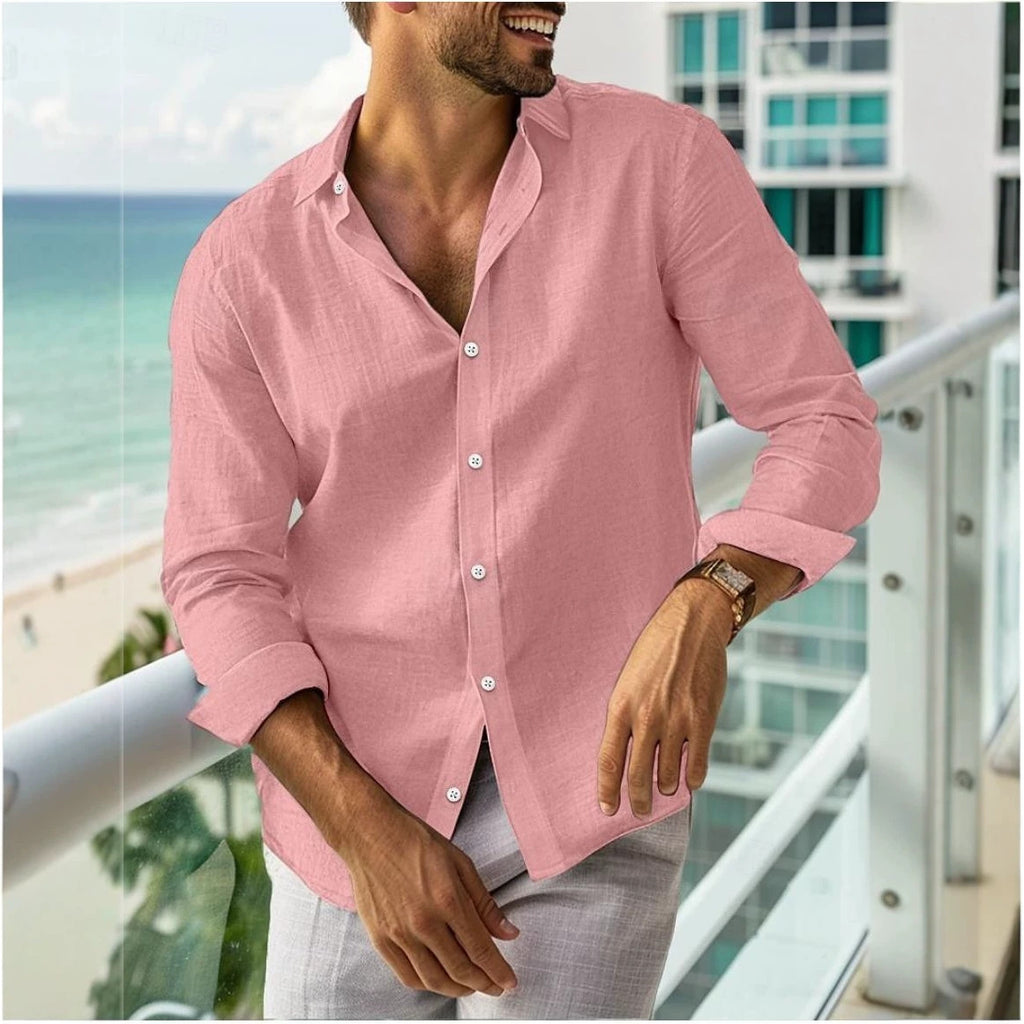 Sommerhemd Langarm Slim Fit