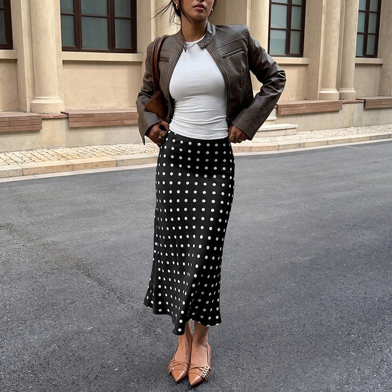 Vintage Polka-Dot Meerjungfrauenrock