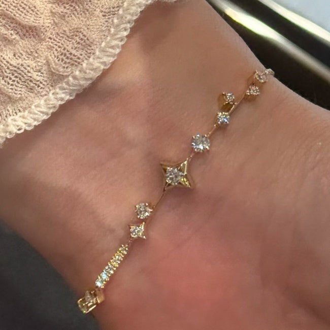 Starburst Gold Armband für Damen – Bild 3 | LuxeStyle