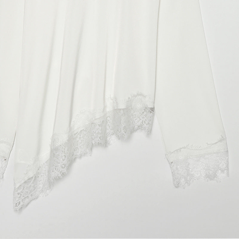 Elegantes Langarmshirt mit Spitze