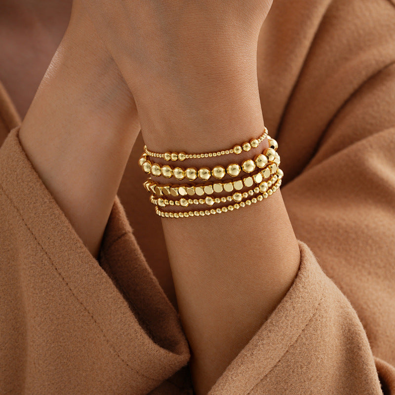 Elastisches Perlenarmband-Set (5-teilig) – Bild 4 | LuxeStyle