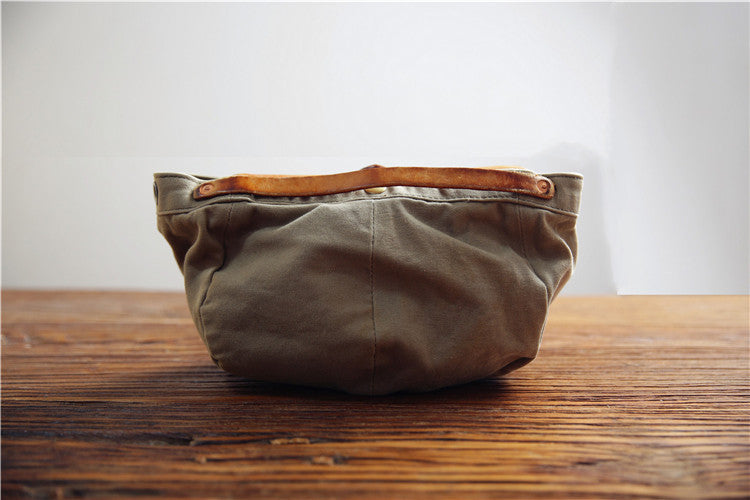 Vintage Herren-Schultertasche aus Canvas – Bild 3 | LuxeStyle