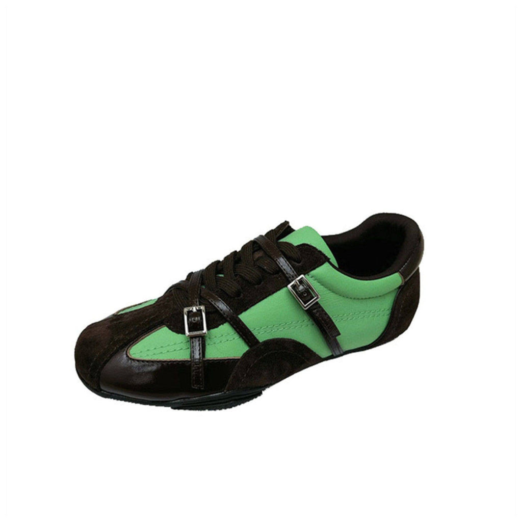 Retro Sportschuhe aus Leder für Damen