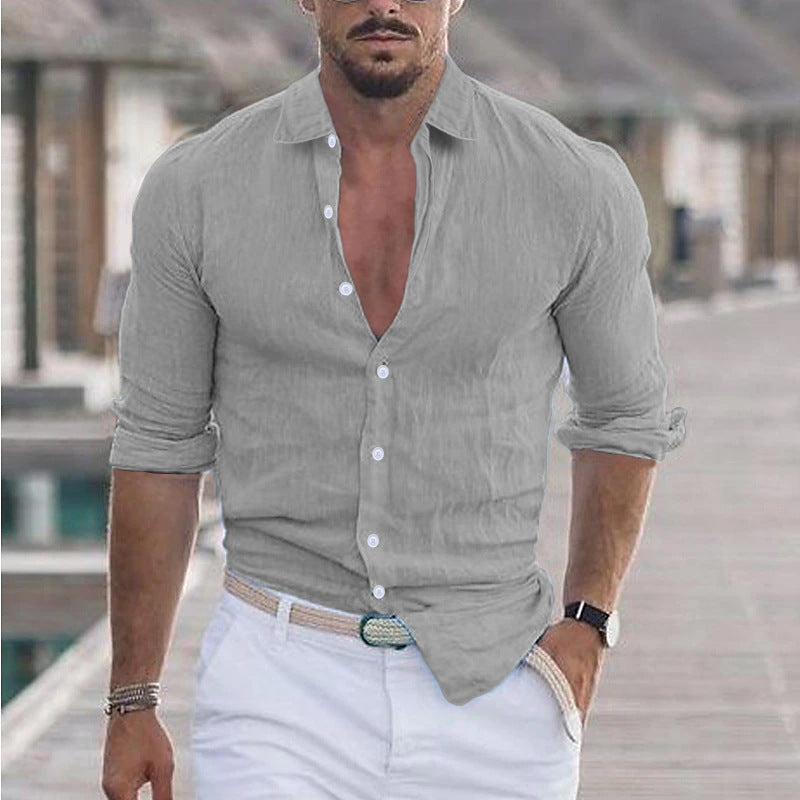 Herren Hemd aus Baumwolle und Leinen – Bild 19 | LuxeStyle
