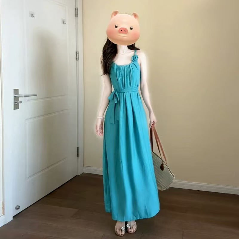 Elegantes langes Kleid im französischen Stil