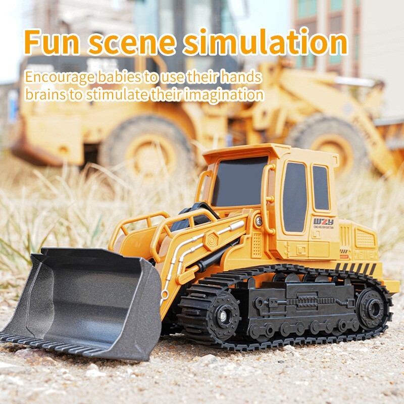 RC Baustellenfahrzeug Set – Bagger & Bulldozer
