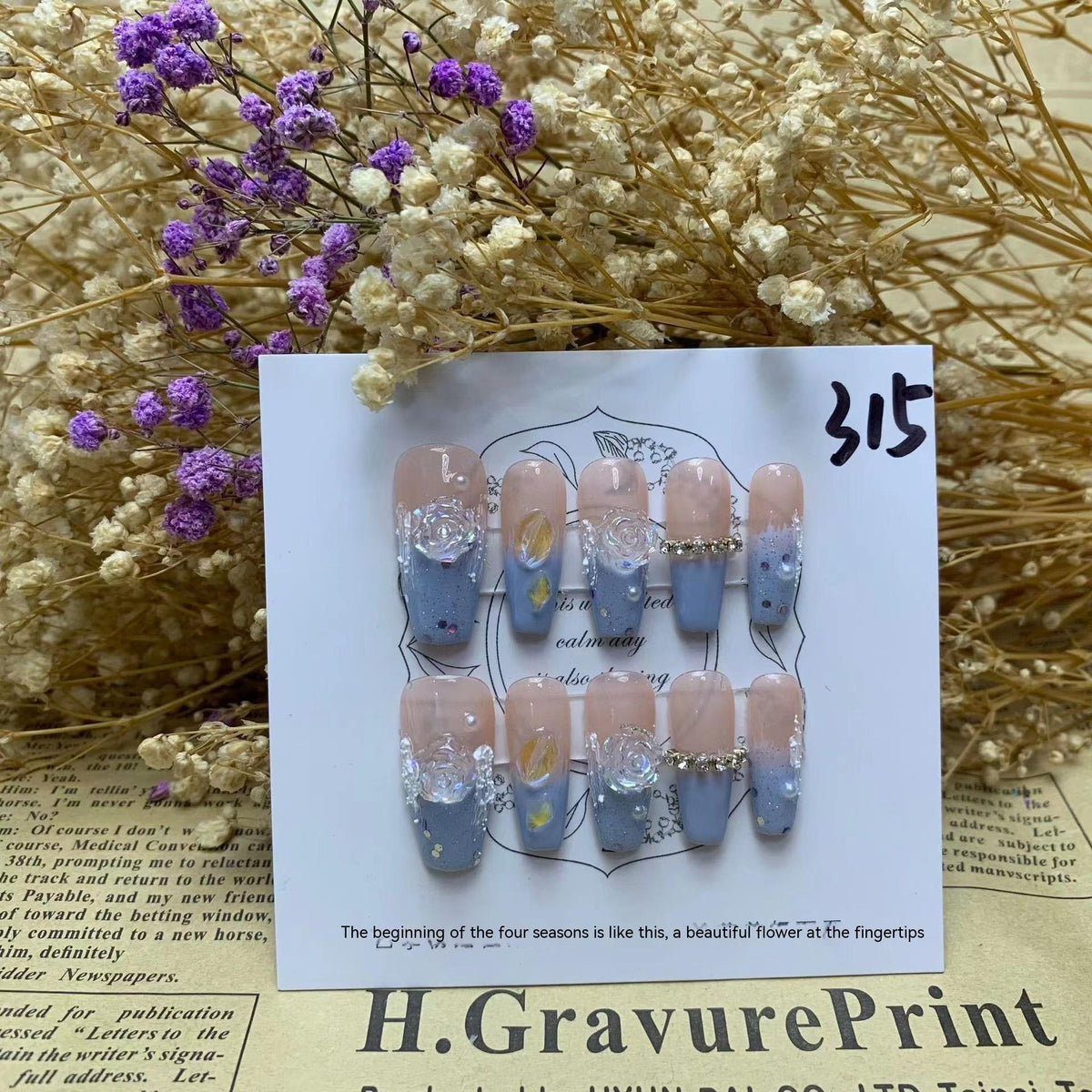 Camellia Serie – Abnehmbare Nagelsticker – Bild 15 | LuxeStyle