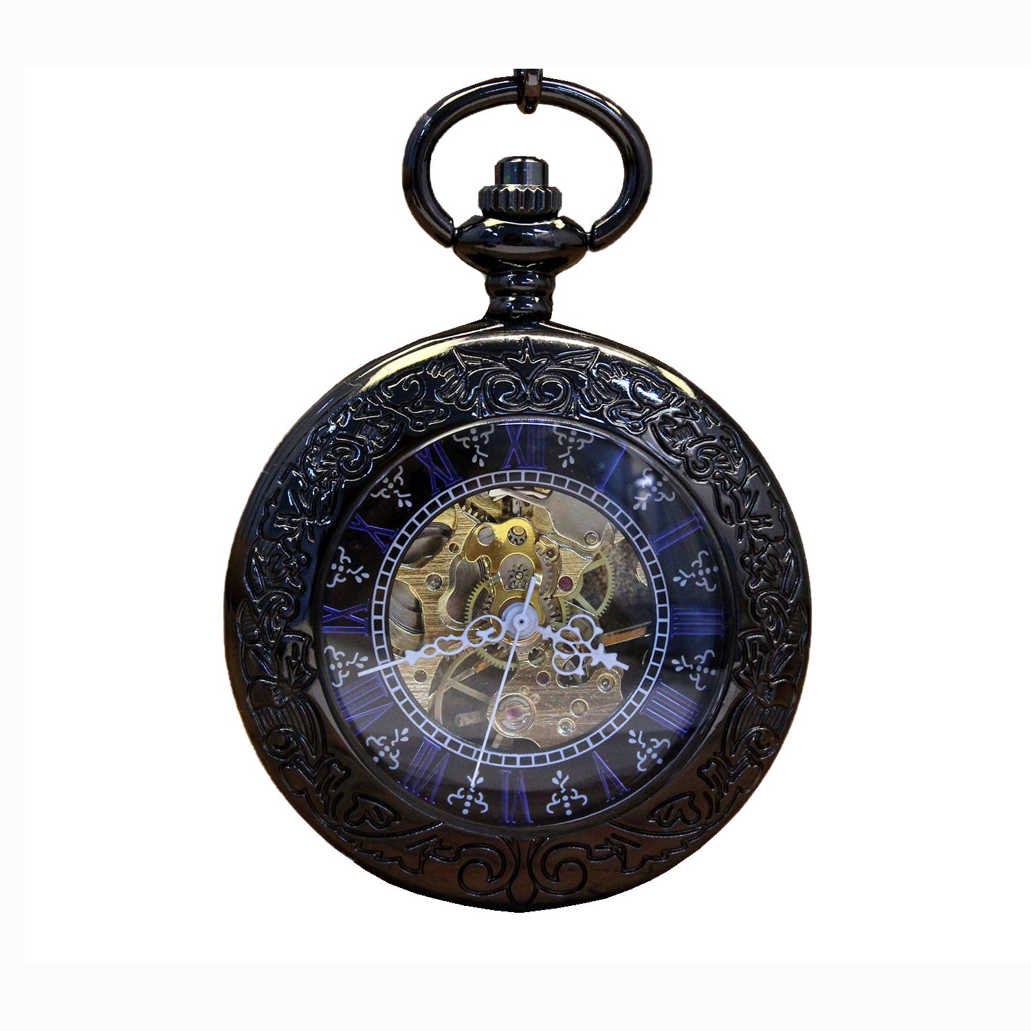 Transparente Retro-Skelett-Taschenuhr – Ansicht 7