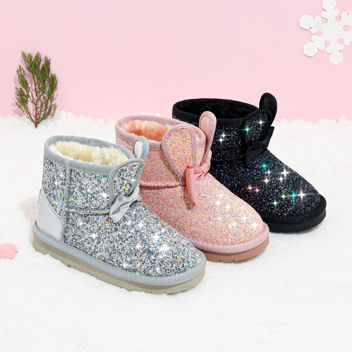 Glitzer-Winterstiefel für Kinder – Bild 4 | LuxeStyle