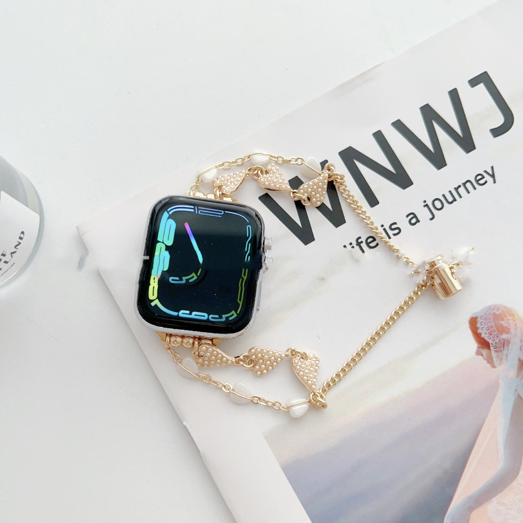 Love Bracelet Uhrenarmband mit Perlenkette – Ansicht 6