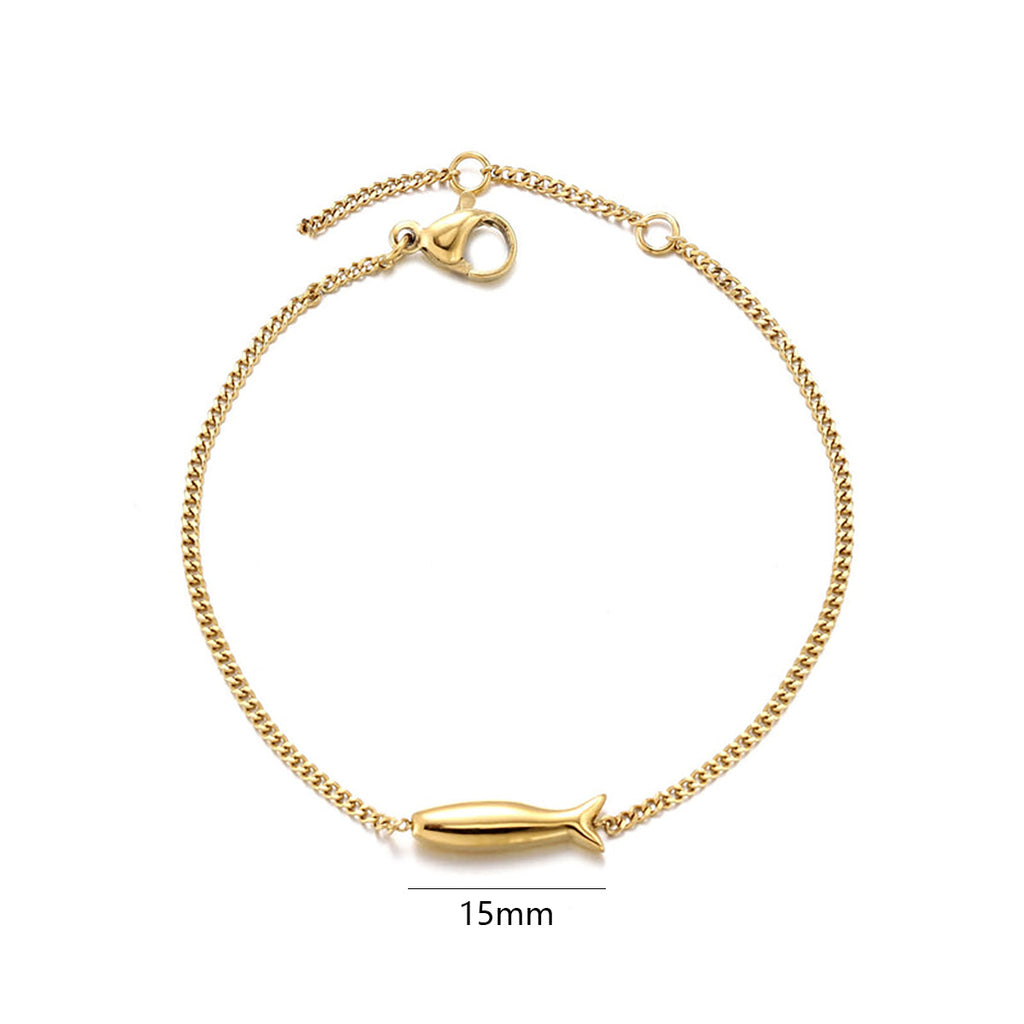 Armband Koi-Karpfen aus Edelstahl, vergoldet – Bild 3 | LuxeStyle