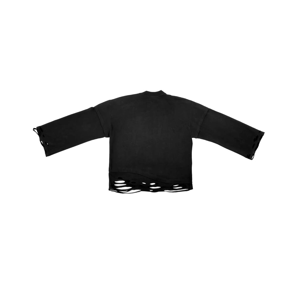 Langarmshirt mit Rundhals und "No Smoking"-Print