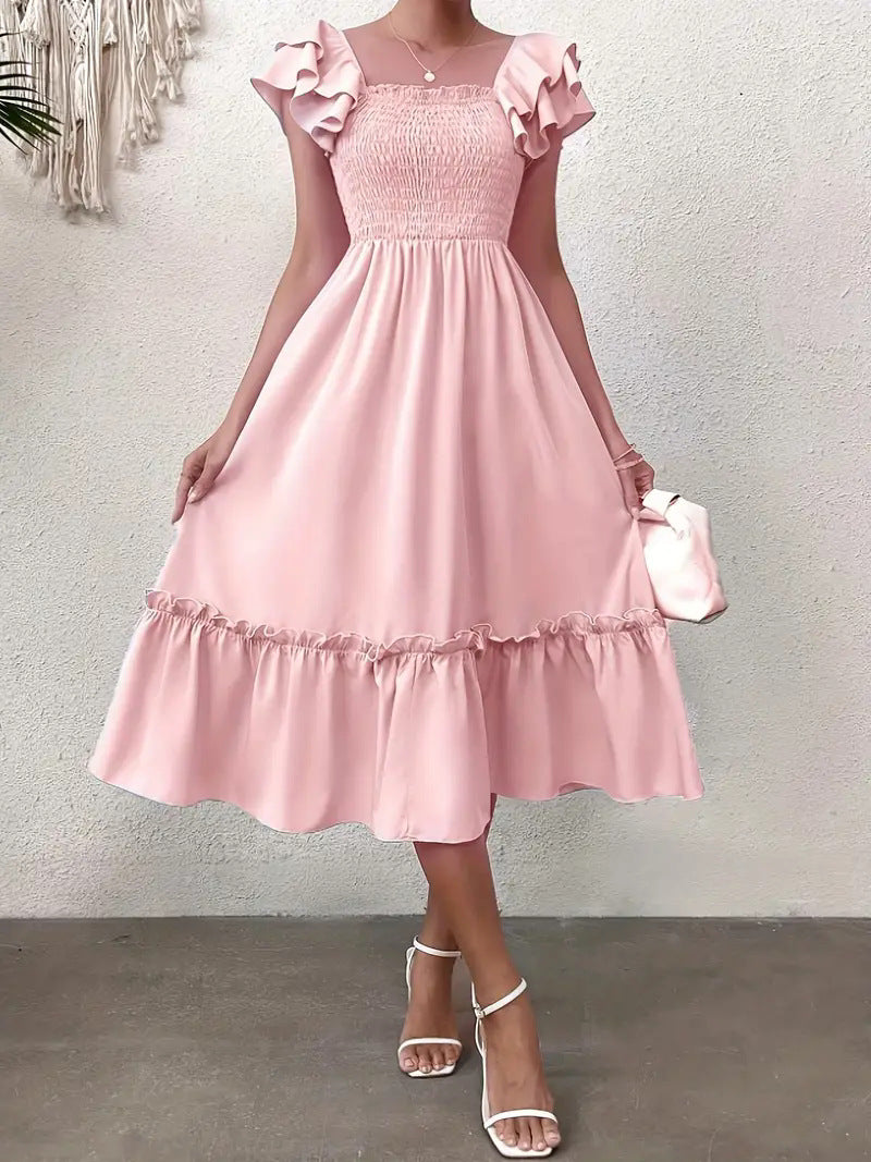 Elegantes A-Linien Midikleid