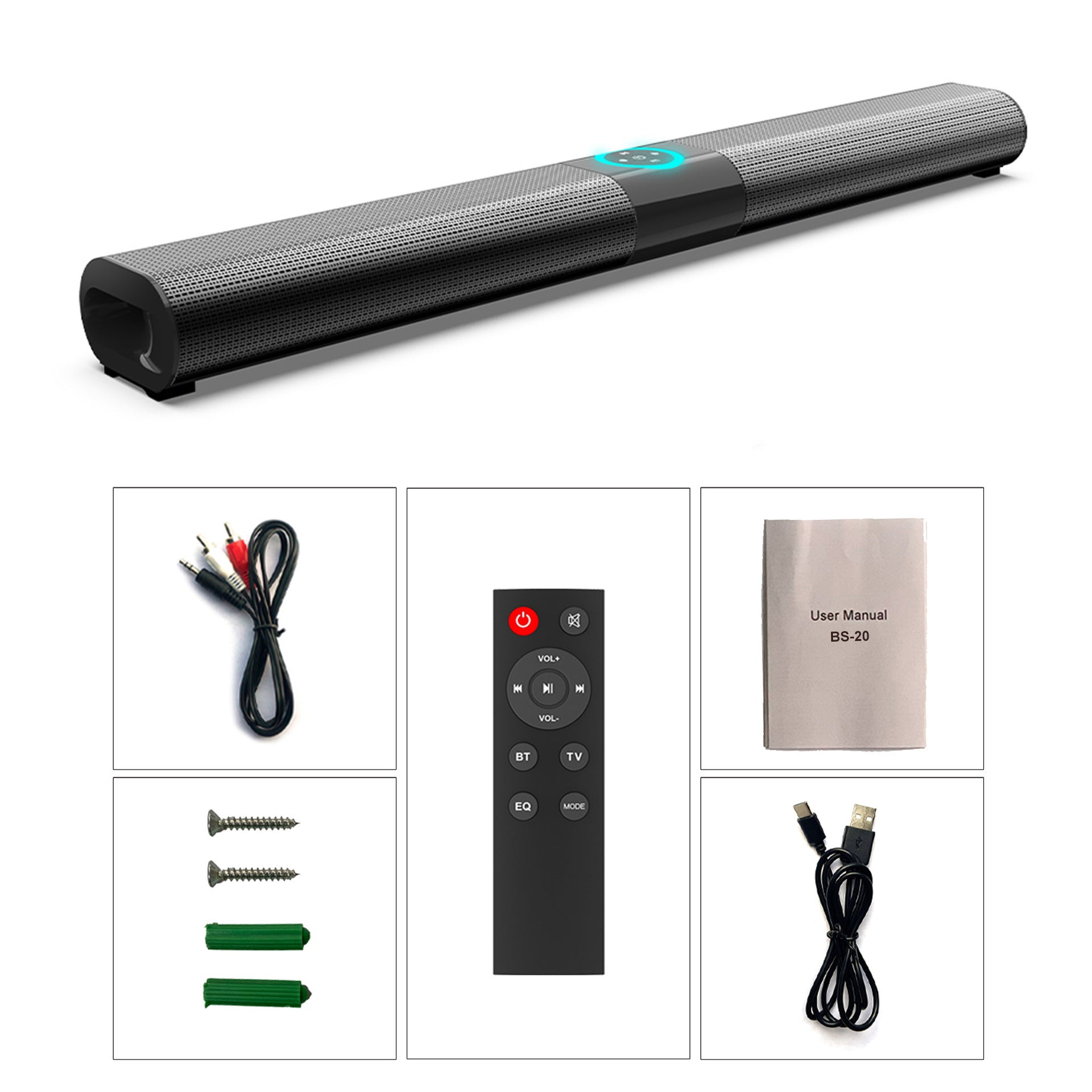 Bluetooth-Lautsprecher mit Kartenleser und Wandmontage
